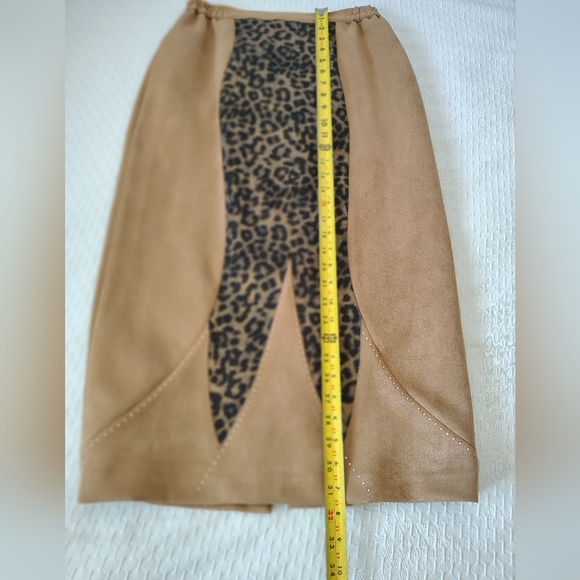 Susanna  Tan and Black Blazer Set with Leopard Print Size 8 - Picture 7 of 9